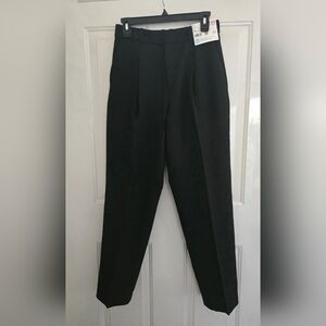 NWT Uniqlo Womens Miracle Air Pleated Pants High Rise Black Size Small